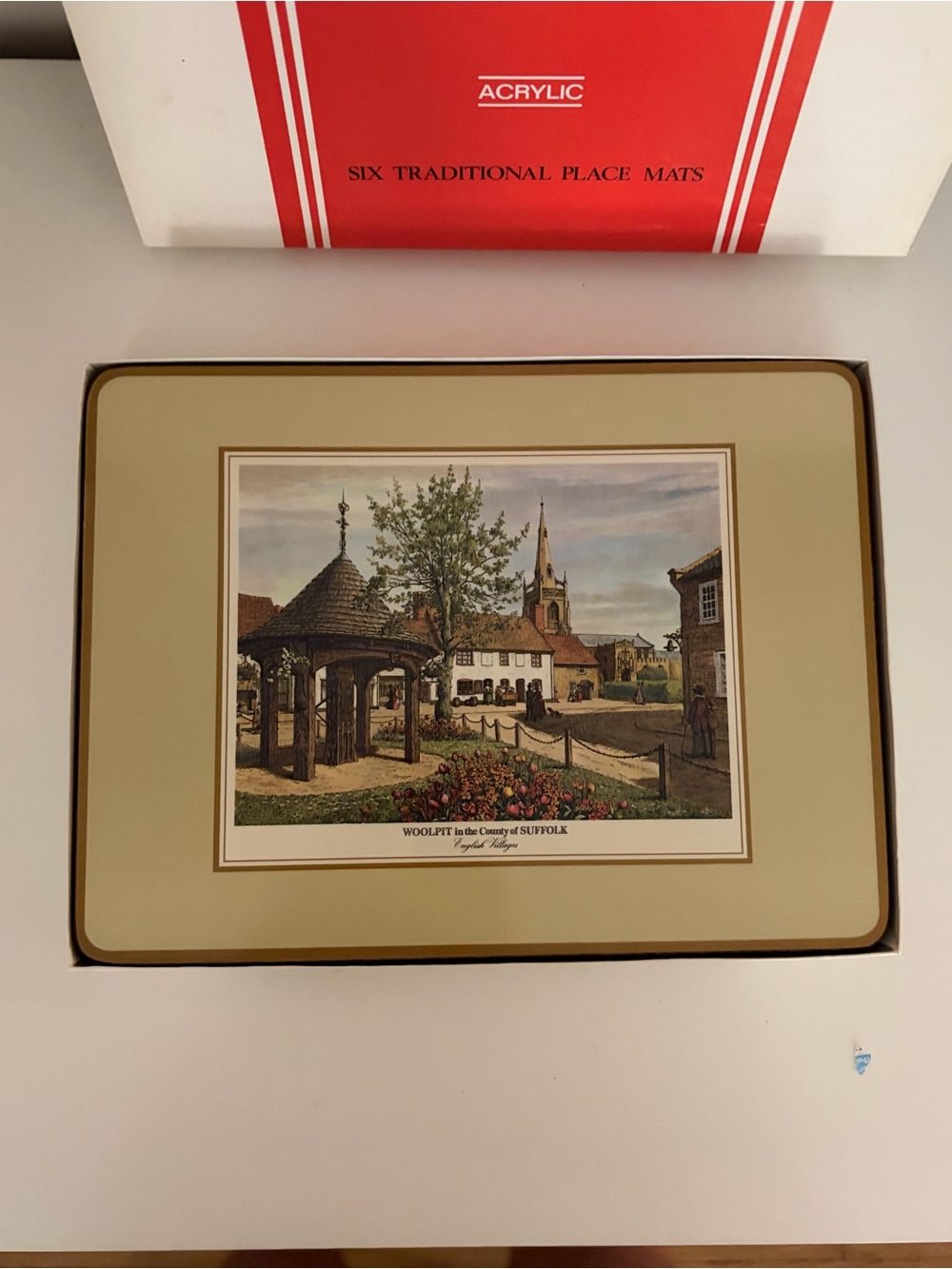 Vintage Pimpernel Placemats Set 6 English Village Countryside Scenes Cottagecore
